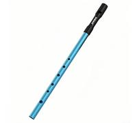 Flûte sifflet irlandaise C/D Key 6 trous en étain parfaite pour les spectacles de musique folk (bleu C)