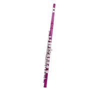 Flûte Traversière 16 Trous Mélomanes Flûte C Ton E butant Aldult Performance Professionnelle(Rose Red)