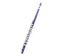 Flûte Traversière Amateurs De Musique 16 Trous Fermés Flûte C Cupronickel Concert Avec Et Accessoires(Blue)