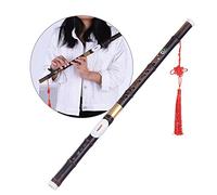 Flûte traversière amovible en bambou noir naturel Bawu Ba Wu Instrument de musique dans la touche Sol pour débutants amateurs de musique comme cadeau