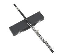 Flûte Traversière Flûte C À 16 Trous Noire Concert En Laiton Avec Boîte Cuir Accessoires Pour Instruments De Musique