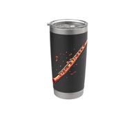 Flûte traversière Flûtiste graphique Gobelet isotherme en acier inoxydable double paroi
