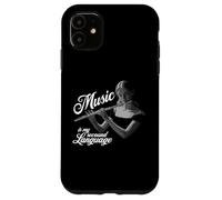 Flûte traversière Music is my second Language Flûte traversière Coque pour iPhone 11