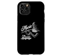 Flûte traversière Music is my second Language Flûte traversière Coque pour iPhone 11 Pro