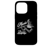 Flûte traversière Music is my second Language Flûte traversière Coque pour iPhone 14 Pro Max