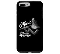 Flûte traversière Music is my second Language Flûte traversière Coque pour iPhone 7 Plus/8 Plus