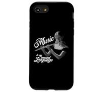 Flûte traversière Music is my second Language Flûte traversière Coque pour iPhone SE (2020) / 7 / 8