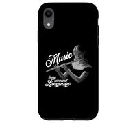 Flûte traversière Music is my second Language Flûte traversière Coque pour iPhone XR