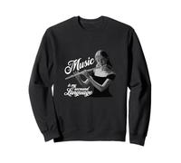 Flûte traversière Music is my second Language Flûte traversière Sweatshirt