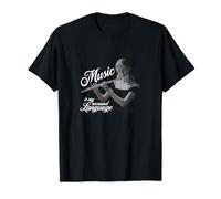 Flûte traversière Music is my second Language Flûte traversière T-Shirt