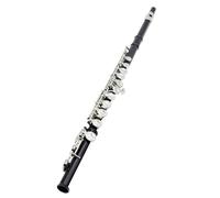 Flûte Traversière Professionnel De Concert D'instrument À Vent Flûte C Trous Ouverts Fermés 16 Avec La Durable(Black)