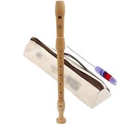 Flûtes à Bec Recorders Instrument, 3 Piece German Recorder for Beginners, Baroque Fingering F Key Alto Recorder, Maple Wooden Flute Instrument, with Storage Bag, Cleaning Kit (Color : Primary Color,
