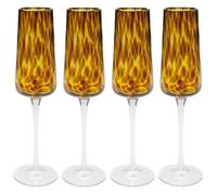 Flûtes à champagne Caramel set de 4 Kare Design