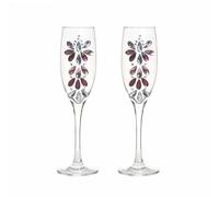 Flûtes à champagne en strass faites à la main pour mariée et marié, pour griller un mariage, un couple