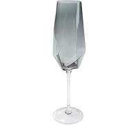 Flûtes à champagne - KARE - Diamond fumé - Set de 4 - Verre - 365 ml - Non adapté au lave-vaisselle