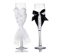 Flûtes à champagne mariage en cristal avec strass
