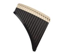 Flûtes Pan en résine Folk Instrument de musique pour cadeau de musique amateur de musique 18 pipes Marron