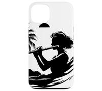 Flûtiste féminine Flûtiste graphique Cours de flûte Coque pour iPhone 13
