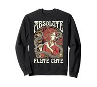 Flûtiste Flûtiste Absolute Flûte Mignonne Joueuse Fille Musicien Sweatshirt