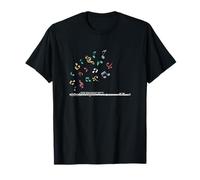 Flûtiste Orchestre Notes De Musique Flûte T-Shirt