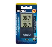 Fluval 2En1 Thermomètre Numérique Sans Fil Pour Aquarium - 6,5X12 Cm, Écran LCD