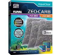 Fluval AC20/30 FILTER Zeo-Carb paquet économique 3pcs