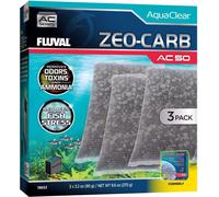 Fluval AC50 FILTER Zeo-Carb paquet économique 3pcs