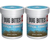 Fluval Bug Nourriture pour Poissons tropicaux avec Larves d'insectes Micro granules à couler Lentement 0,7-1 mm, 45 g (Lot de 2)