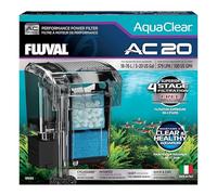 Fluval Filtre à Dos pour Aquarium AquaClear AC20, 379 lph