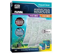 Fluval - Lot de 3 décapants d'ammoniac pour Filtre d'alimentation AC20/AC30, 272 g - pour Une Utilisation dans Les Aquariums d'eau Douce