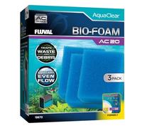 Fluval Pack économique Bio-Foam Bleu pour Filtre à Dos pour Aquarium AquaClear AC20, 3 pièces