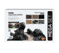 Fluval Pierre de basalte noire pour aquarium Aquascaper Mega Kit de décoration