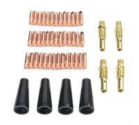 Flux Core Kit d'embouts de buse sans gaz 0,08 cm, 48 pièces de contact MIG et diffuseurs compatibles avec Lincoln pour Magnum 100L Weld-Pak 100HD 125HD 140HD 180HD pour Yeswelder