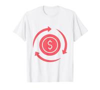 Flux d'argent Circulaire T-Shirt Graphique avec Valeur
