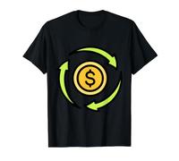 Flux d'argent Circulaire T-Shirt Graphique avec Valeur
