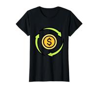 Flux d'argent Circulaire T-Shirt Graphique avec Valeur