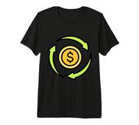 Flux d'argent Circulaire T-Shirt Haut de Gamme