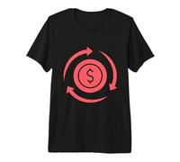 Flux d'argent Circulaire T-Shirt Haut de Gamme