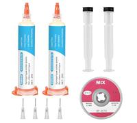 Flux de Soudure, Flux Soudure Transparent De Pâte à Braser Sans Nettoyage, Pâte de Flux de Soudure Sans Plomb, Adapté À Téléphones, BGA Et Appareils Électroménagers