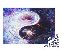 Flux d'énergie Cosmique Puzzle 1000 Pièces Adulte sans Poussière,Puzzle Difficile énigme De Compétence Logique pour Une Activité Zen,Puzzle Cadeau d'anniversaire 38x26cm/1000pcs