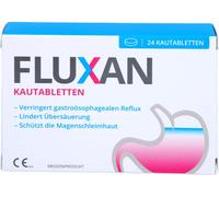 Fluxan comprimés à mâcher réduit le reflux gastro-œsophagien et soulage les brûlures d'estomac, 24 comprimés à mâcher