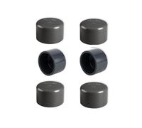 FLUXI-TECH - Bouchon à Coller pour Tuyaux PVC PN16 - Résistant aux Produits Chimiques & 60°C - Ø50 mm - Plomberie Irrigation Piscine- Lot de 6 pcs