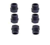 FLUXI-TECH - Bouchon en PVC à Filetage Mâle BSP 1"1/4(≈40 mm) PN16 - Lot de 6 pièces