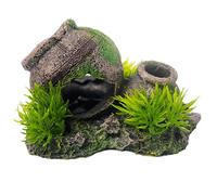 Fluxioxtna Aquariums délicats paysages artificiels vieux pot terrarium paysage crevette arbre statue aquariums habitat décors aquarium décoration aquarium
