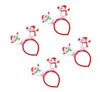 Fluxioxtna Bandeau élastique fait à la main pour Père Noël/bonhomme de neige/cerf Décoration d'arbre de Noël pour les fêtes