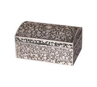 Fluxioxtna Boîte à bijoux vintage style européen - Design sculpté antique avec fermoir sécurisé en alliage de zinc - Boîte de rangement avec fermoir en métal