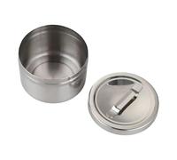 Fluxioxtna Boîte en métal pour crème médicinale, stockage de produits secs, conteneur sanitaire, solution d'organisation domestique, boîte de cuisine antirouille