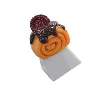 Fluxioxtna Capuchon sculpté unique sur le thème du gâteau sucré pour claviers mécaniques améliore le confort de saisie des claviers créatifs