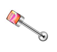 Fluxioxtna Clous de langue rectangulaires pratiques en acier inoxydable avec des designs élégants uniques et portables pour les amateurs de mode, taille unique, Comme décrit, Comme décrit.