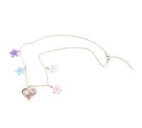 Fluxioxtna Collier floral en forme de cœur pratique avec pendentif élégant et robuste pour un usage quotidien